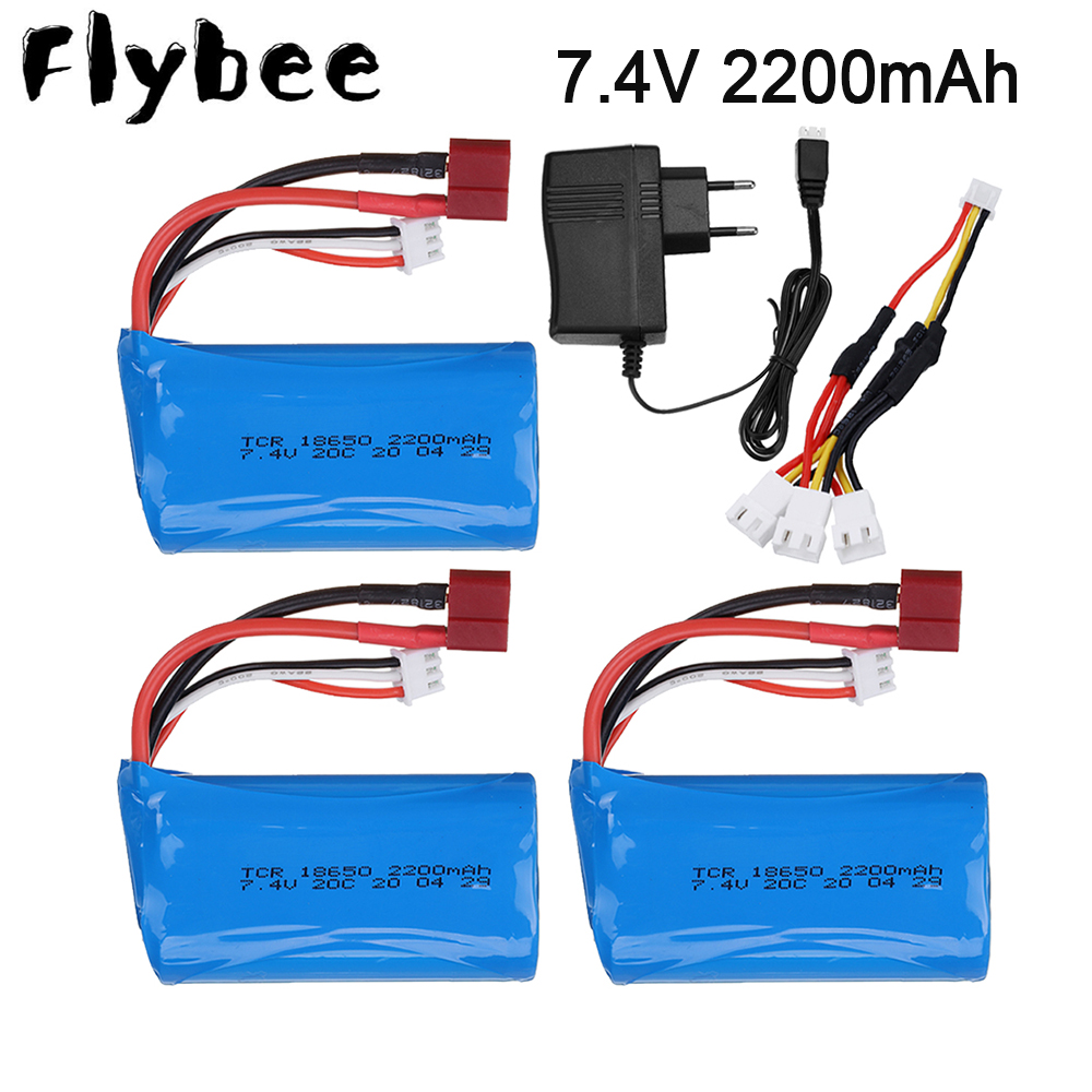 Rc Helicopter Parts - 車のおもちゃのリモートコントロールヘリコプター用のリポバッテリー,tプラグ,7.4 v,2200mah,18650,卸売部品,7.4 v,1500 mah
