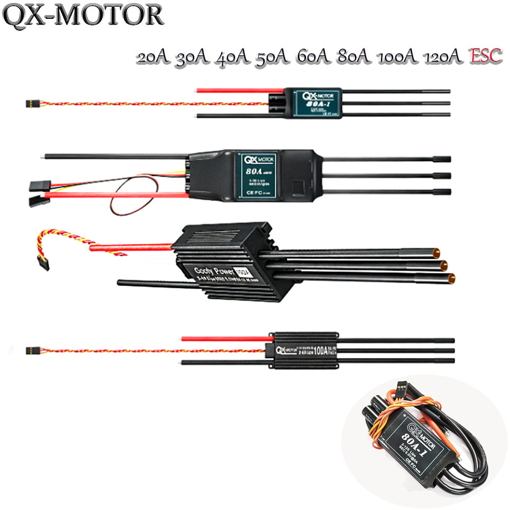 Rc Helicopter Battery - 20A-120A ブラシレス ESC スピードコントローラー QX-MOTOR EDF