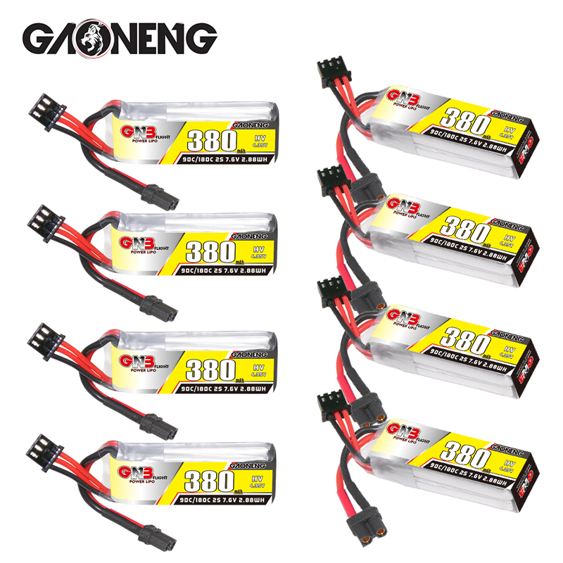Rc Helicopter Parts - GNB 2S 7.6V 380mAh 90C/180C リポバッテリー