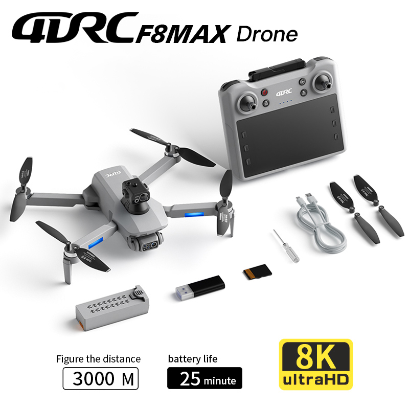 Rc Helicopter Electric - F8 MAX GPSドローン プロフェッショナル 8Kカメラ 5G