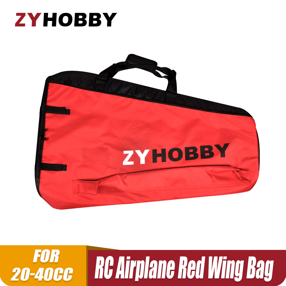 Rc Helicopter Bag - 20〜40ccのrc飛行機用の固定翼保護輸送バッグ赤