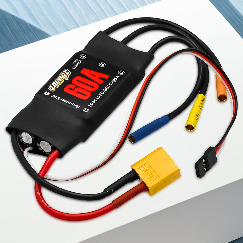 60A 電子スピードコントローラー 5V/7A BEC &  - Rc Helicopter Electric のレビューと価格