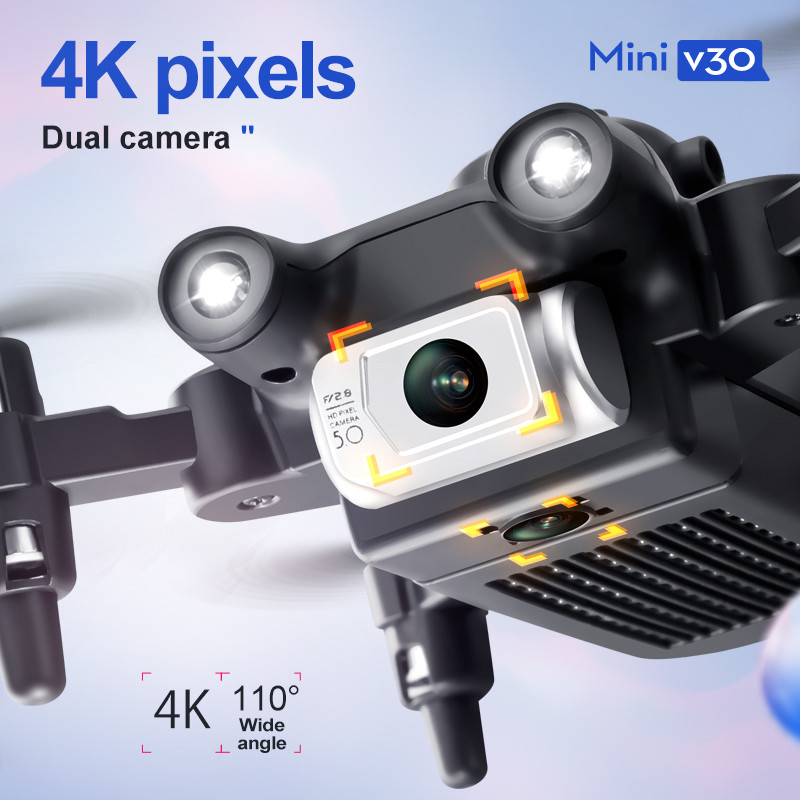 ミニ V30 WiFi FPV ドローン 4K HD デュア - Rc Helicopter Electric のレビューと価格