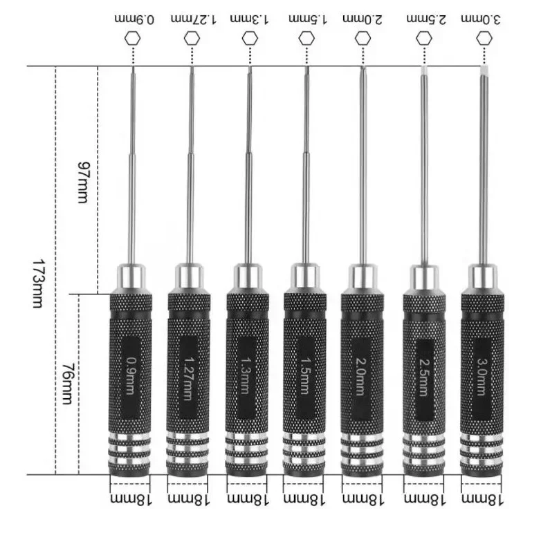 0.9/1.27/1.3/1.5/2.0/2.5/3.0mm - Rc Helicopter Tool Kit のレビューと価格
