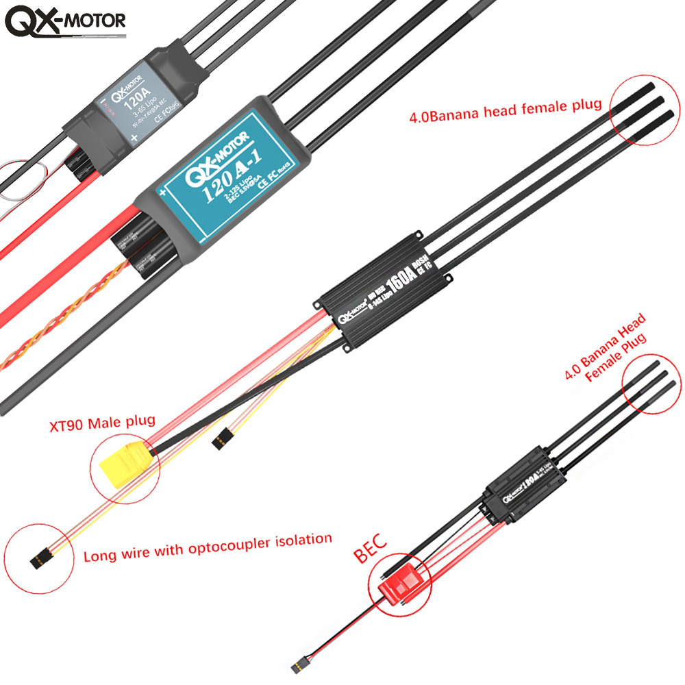 20A-120A ブラシレス ESC スピードコントローラー - Rc Helicopter Battery のレビューと価格