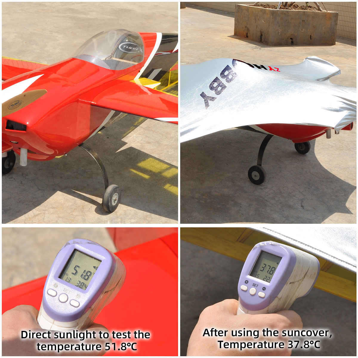 Zybホビー-rc飛行機モデル用サンカバーサンシェード、91 - Rc Helicopter Bag のレビューと価格