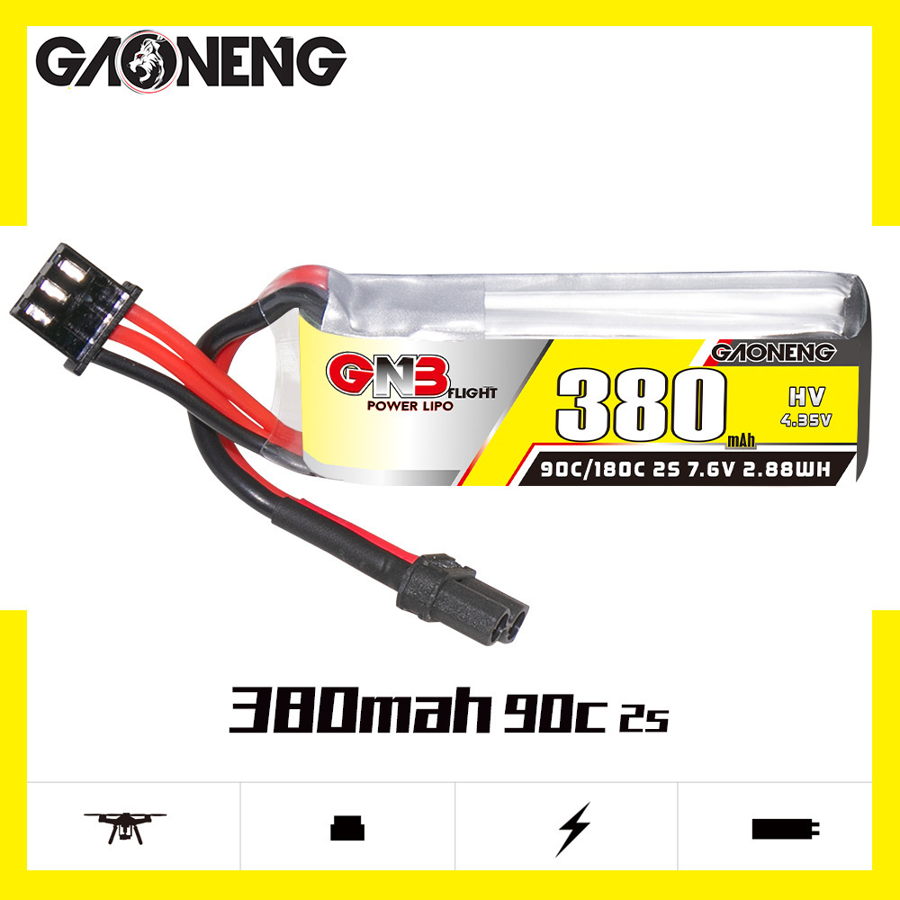 GNB 2S 7.6V 380mAh 90C/180C リポ - Rc Helicopter Parts のレビューと価格