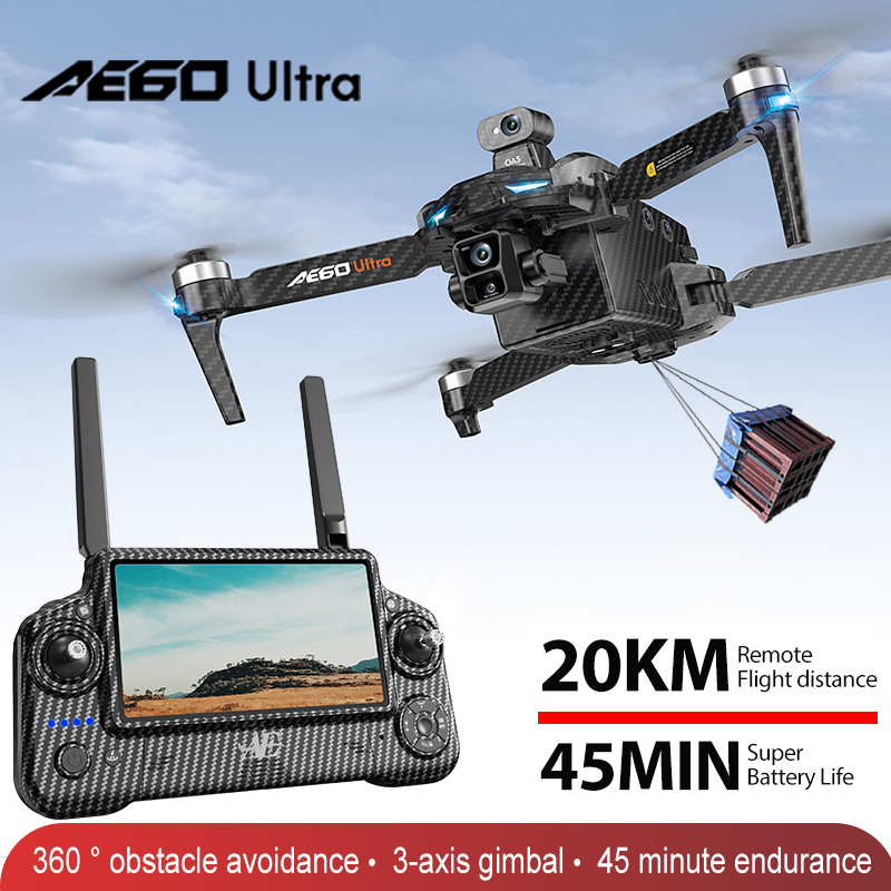 AE60 GPSドローン プロフェッショナル 8Kカメラ 3 - Rc Helicopter Electric のレビューと価格