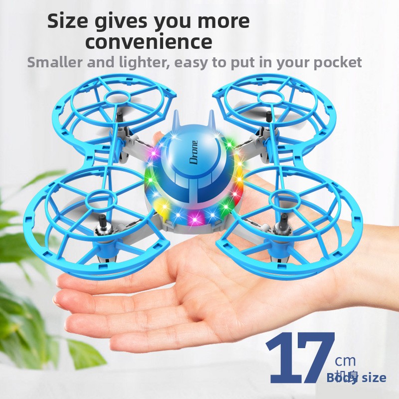 LEDライト付きミニRCドローン、4軸クアッドコプターおもち - Rc Helicopter Electric のレビューと価格