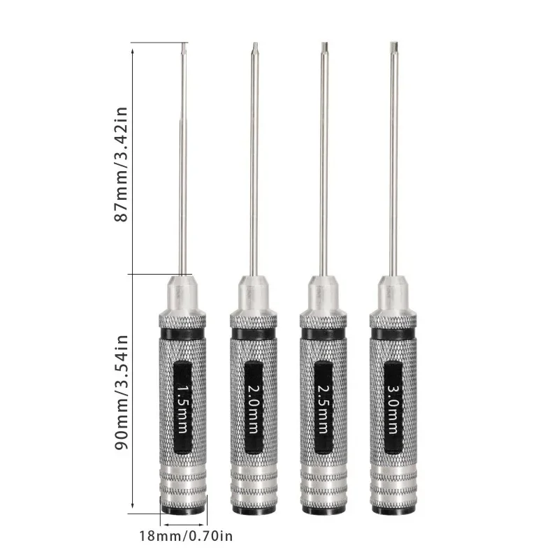 六角ドライバー硬化チップ1.5mm 2mm 2.5mm 3m - Rc Helicopter Tool Kit のレビューと価格